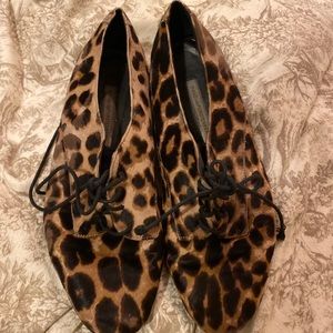 Diane von Furstenberg Leopard Oxfords Sz 10